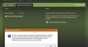 Webroot Antivirus Stuck on Update or Fail to Complete