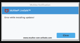 How to Fix the McAfee LiveSafe Update error?